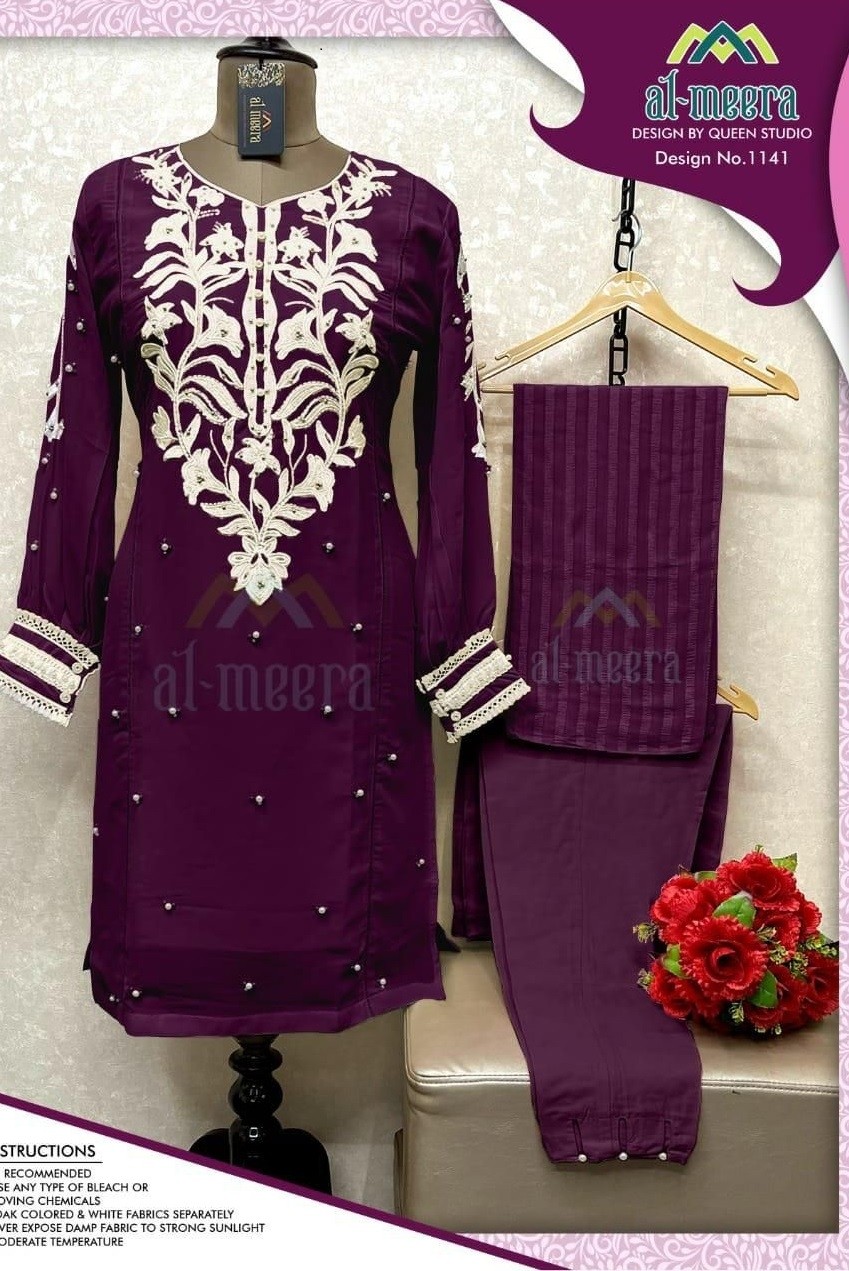 AL MEERA D NO 1141 LUXURY PRET COLLECTION KURTIS SINGLE