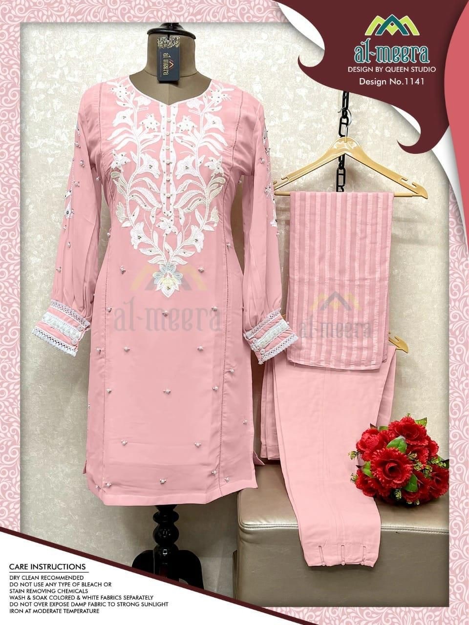 AL MEERA D NO 1141 LUXURY PRET COLLECTION KURTIS SINGLE