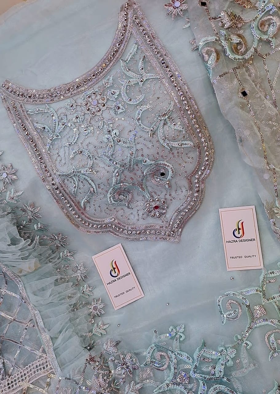 HAZRA DESIGNER HD 27 G PAKISTANI SUITS MANUFACTURER IN SURAT