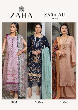 ZAHA 10042 ZARA ALI VOL 2 PAKISTANI SALWAR KAMEEZ WHOLESALE IN SURAT