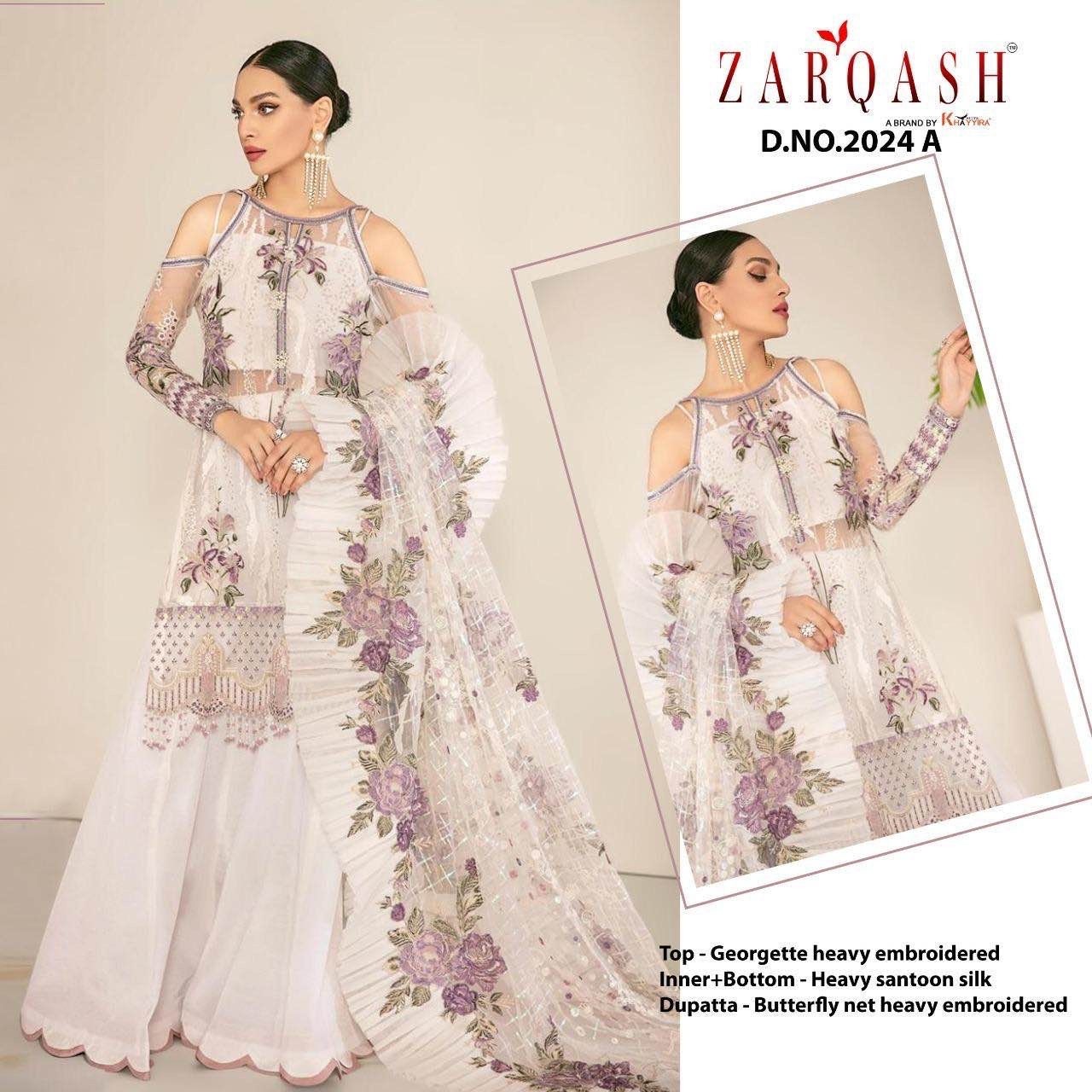 ZARAQASH JIHAN Z 2024A TO Z2024E SALWAR KAMEEZ WHOLESALER SINGLE