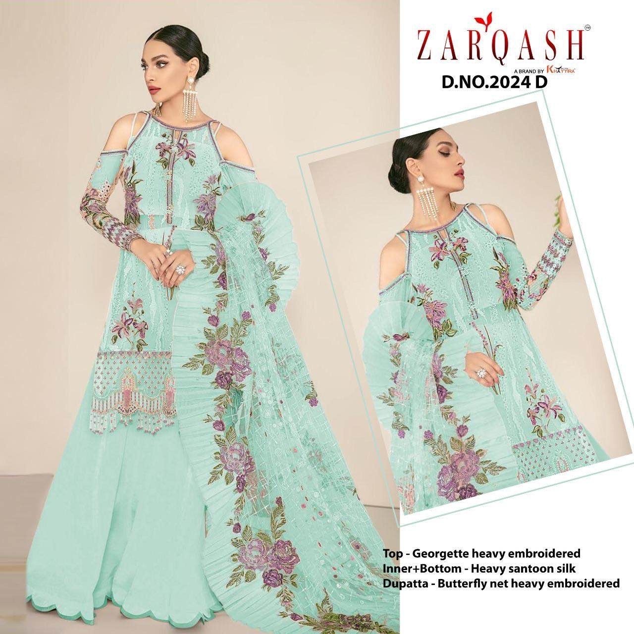 ZARAQASH JIHAN Z 2024A TO Z2024E SALWAR KAMEEZ WHOLESALER SINGLE