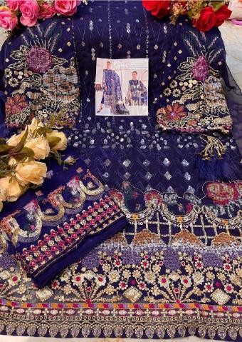 ZARAQASH CHANTELLE Z 2025 E BLUE WHOLESALE BY ONLINE SURAT