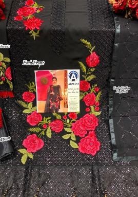 ARMANI RASMSHA 7 BLACK PAKISTANI DESIGNER SUITS