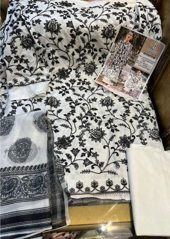 HAZRA DESIGNER HD 28 B WHITE EDITION HIT DESIGN PAKISTANI SUITS
