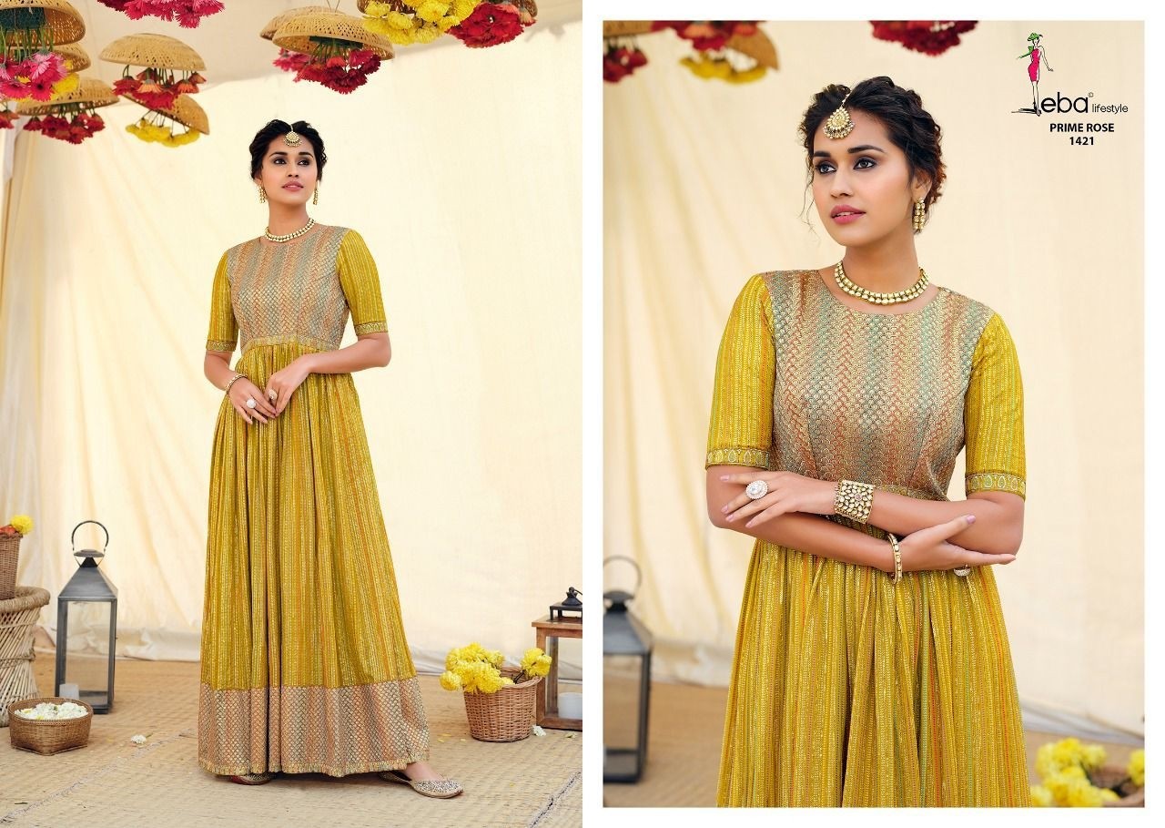 EBA LIFESTYLE 1421 PRIME ROSE 6 PAKISTANI SUITS DEALER