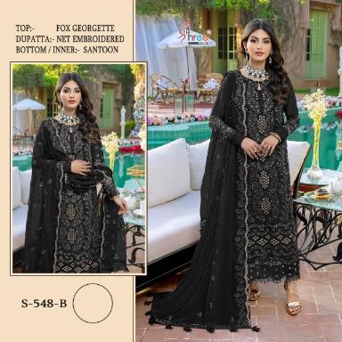 SHREE FABS S 548 B PAKISTANI SALWAR KAMEEZ NEW CATALOGUE