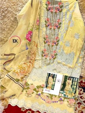 ERUM KHAN SOBIA NAZIR LAWN COLLECTION VOL 3 YELLOW SALWAR KAMEEZ ONLINE