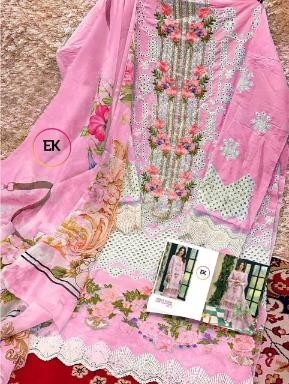 ERUM KHAN SOBIA NAZIR LAWN COLLECTION VOL 3 PINK SALWAR KAMEEZ ONLINE