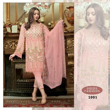 HUDA FASHION 1001 PINK HIT DESIGN PAKISTANI SALWAR KAMEEZ