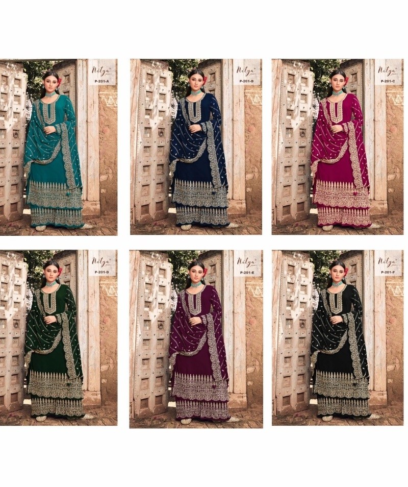 LT NITYA P 201 A  TO P 201 F SALWAR KAMEEZ SUPPLIER 
