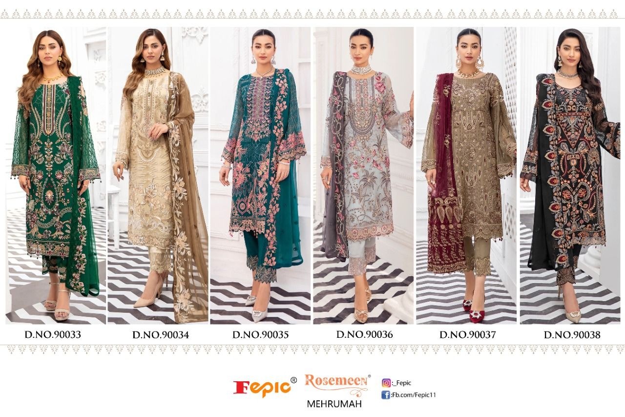 FEPIC ROSEMEEN MEHRUMAH 90033 TO 90038 WHOLESALER BY SINGLE