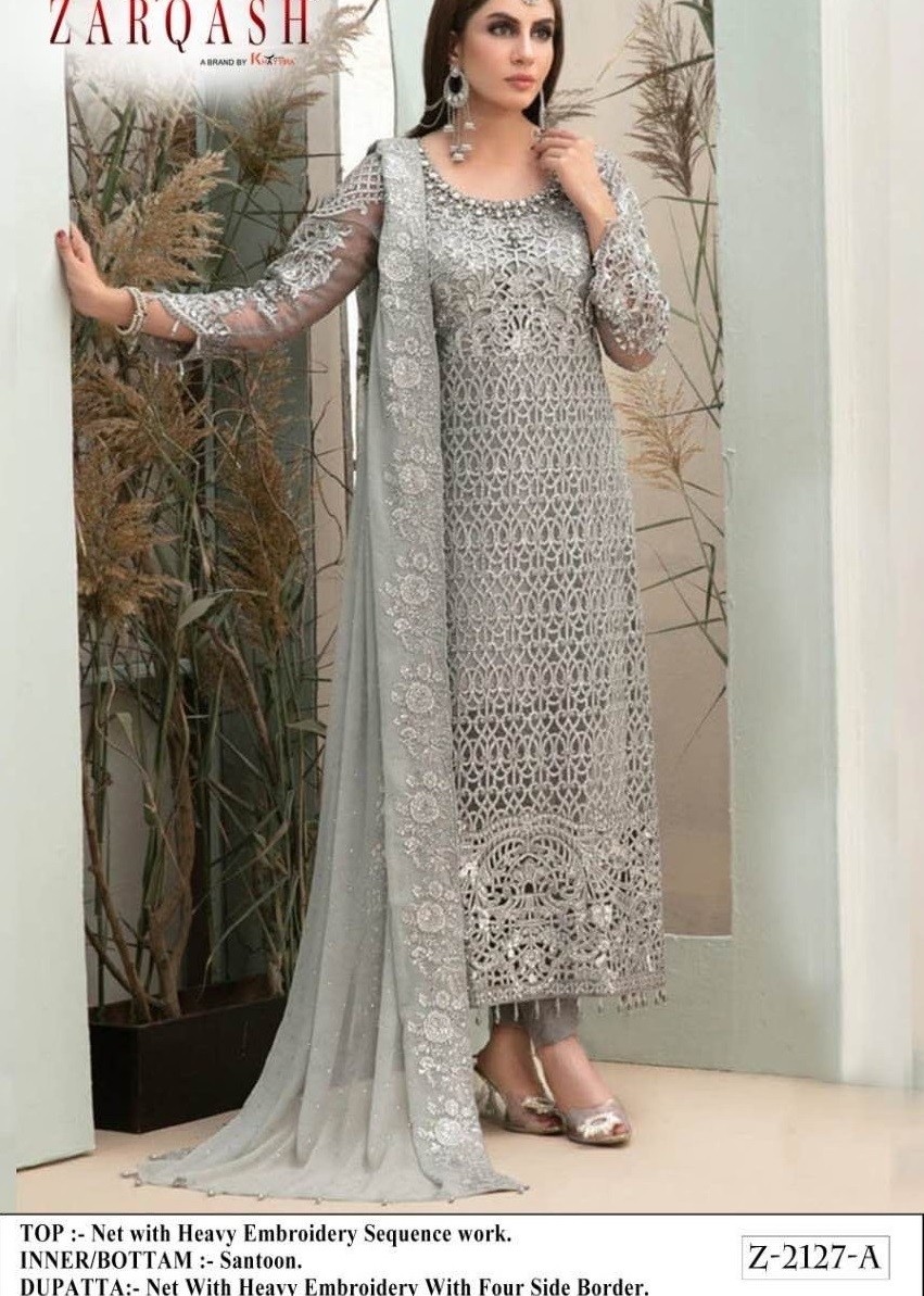 ZARQASH MARIA Z 2127 A PAKISTANI SALWAR KAMEEZ ONLINE