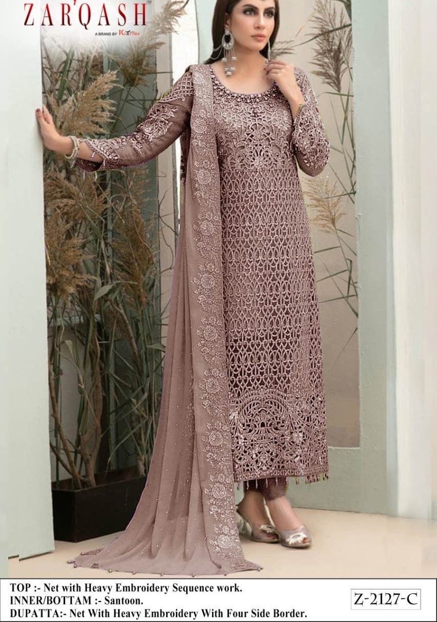 ZARQASH MARIA Z 2127 C PAKISTANI SALWAR KAMEEZ ONLINE IN SURAT