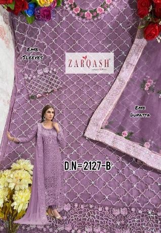 ZARQASH MARIA Z 2127 B PAKISTANI SALWAR KAMEEZ ONLINE BY SINGLE