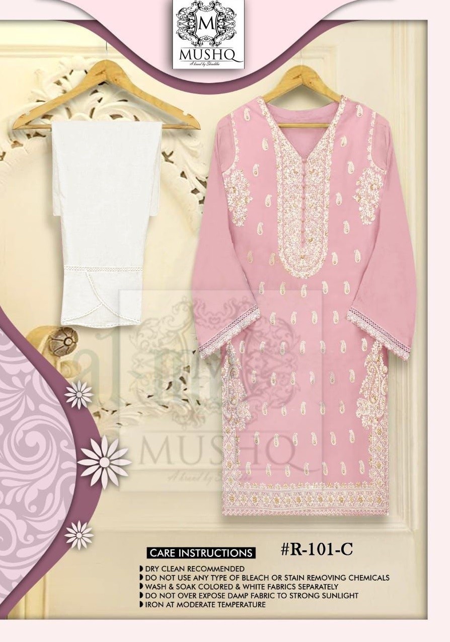 MUSHQ BY SHRADDHA M 101A TO 101D READYMADE COLLECTION SINGLE BY SURAT