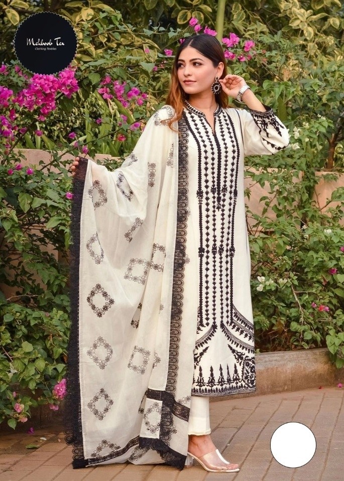MEHBOOB TEX 7773 A GULMOHAR VOL 3 DESIGNER KURTIS 
