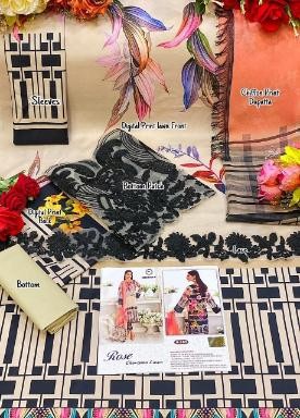 SHANAYA ROSE CHARIZMA LAWN R 103 DIGITAL PRINTED SINGLE PIECE