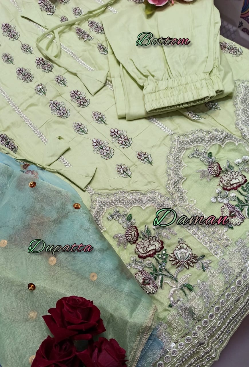 AL LAAM L 1724 A TO L 1724 D QALAMKAR ANARKALI LAWN COLLECTION KURTIS