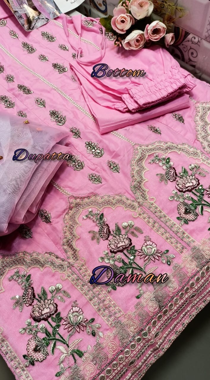 AL LAAM L 1724 A TO L 1724 D QALAMKAR ANARKALI LAWN COLLECTION KURTIS