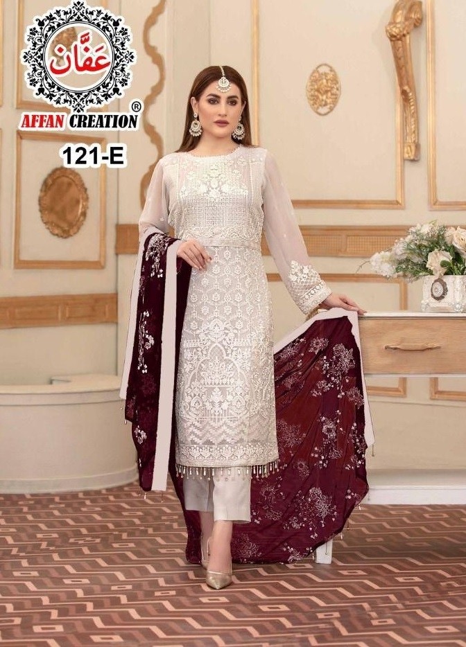 AFFAN CREATION 121 E PAKISTANI SUITS WHOLESALER