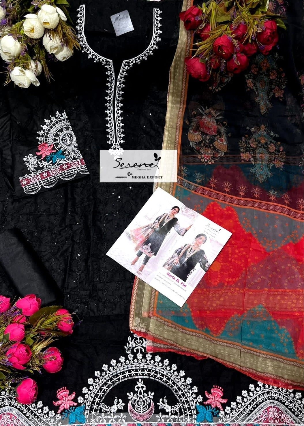 SERINE MARIA B EID 49005 PAKISTANI SUITS WHOLESALE SUPPLIER ONLINE