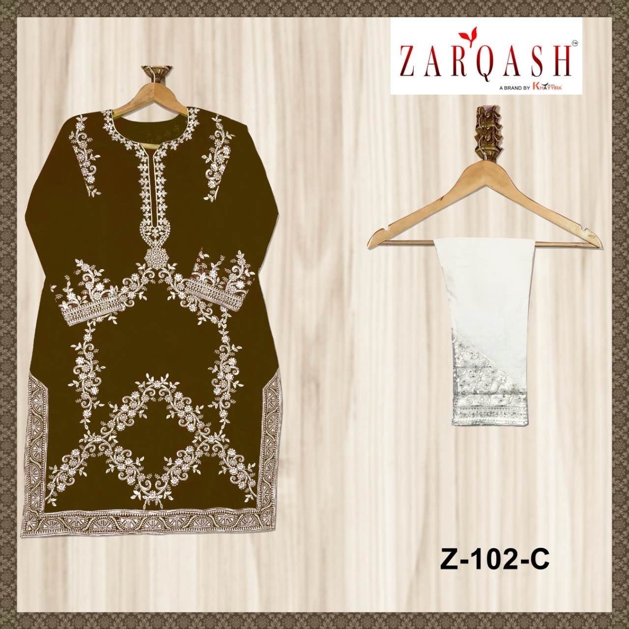 ZARQASH Z 102 C LUXURIA VOL 1 PAKISTANI KURTIS SUPPLIER IN SURAT