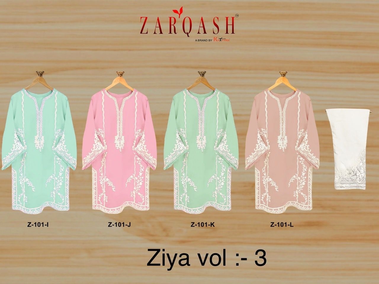 ZARAQASH ZIYA VOL 3 Z101 J PAKISTANI KURTIS ONLINE SHOPPING