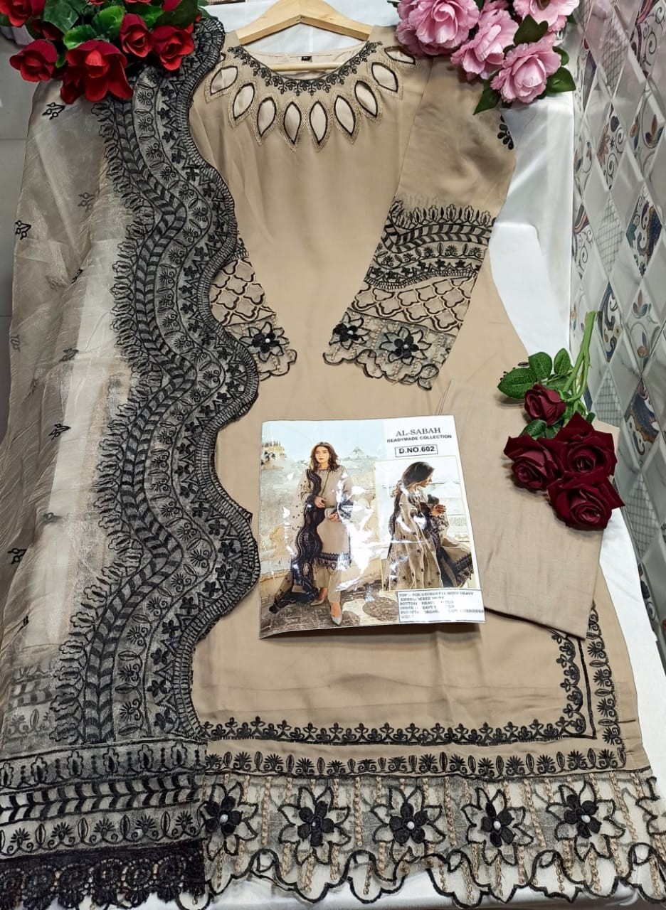AL SABAH 602 READYMADE COLLECTION KURTIS WHOLESALE SINGLE