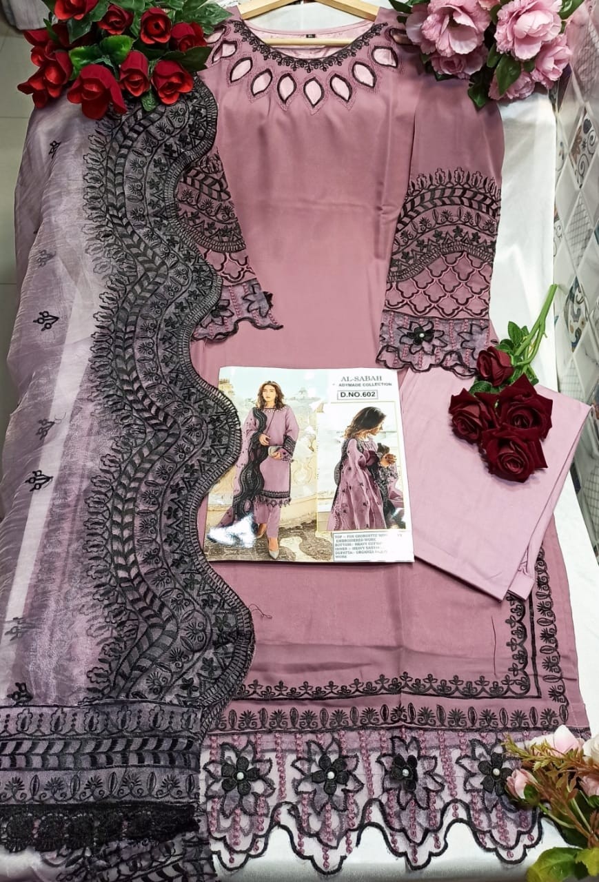 AL SABAH 602 READYMADE COLLECTION KURTIS WHOLESALE SINGLE
