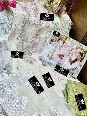 MULBERRIES MARIA B MBROIDERED PAKISTANI SUITS WHOLESALE SUPPLIER