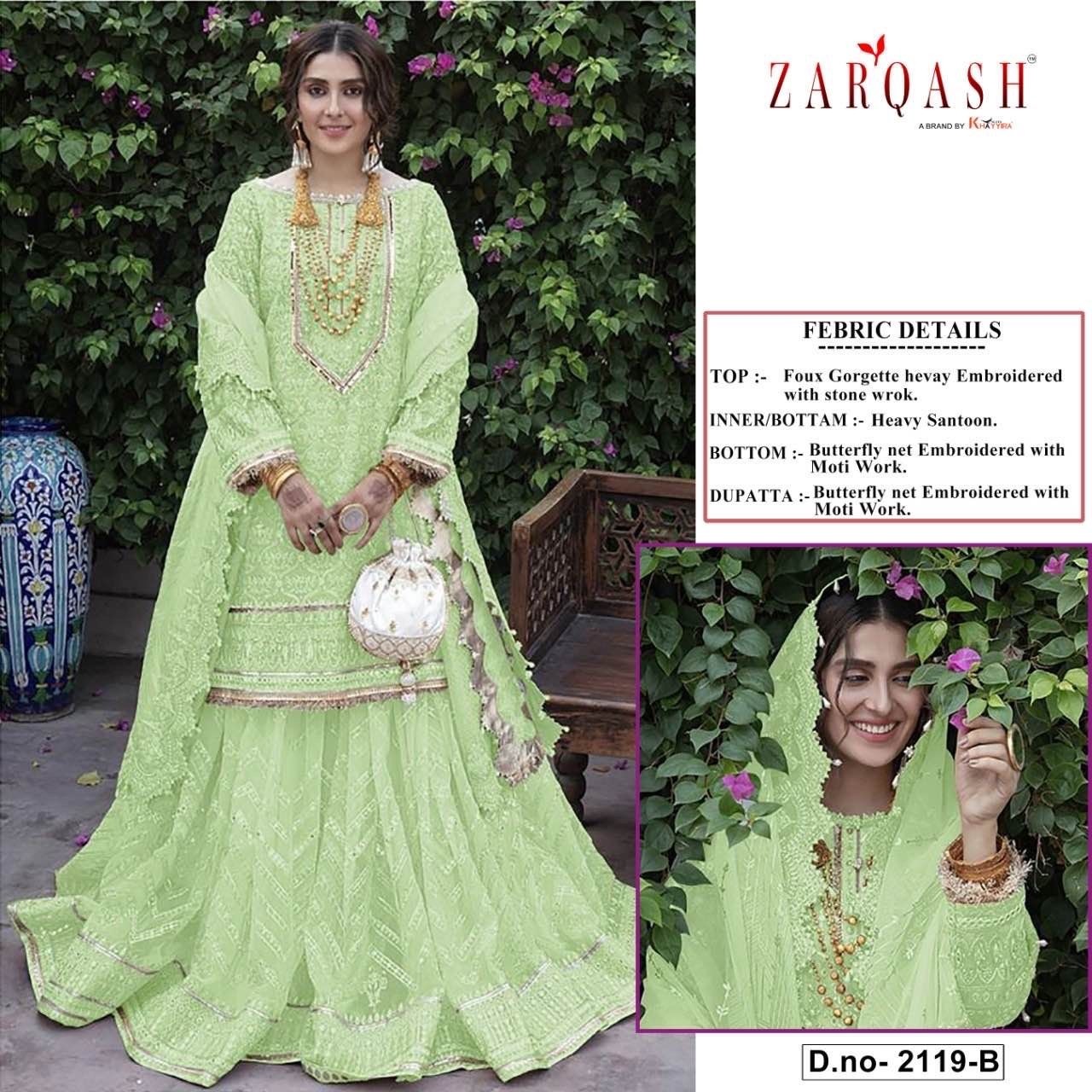 ZARQASH Z 2119 B RAMSHA HITS VOL 7 SALWAR SUITS ONLINE SHOPPING SURAT