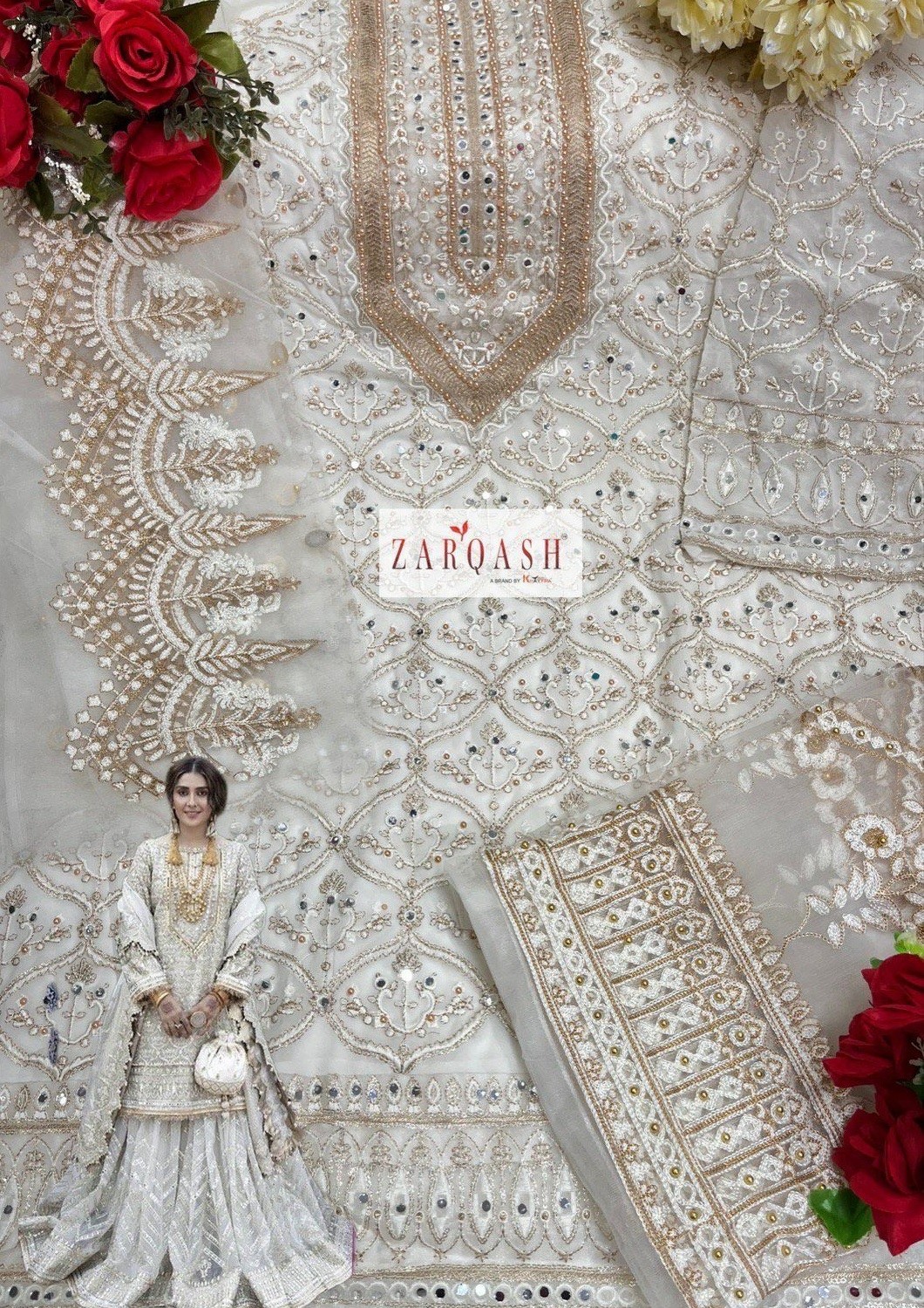 ZARQASH Z 2119 D RAMSHA HITS VOL 7 SALWAR SUITS WITH PRICE