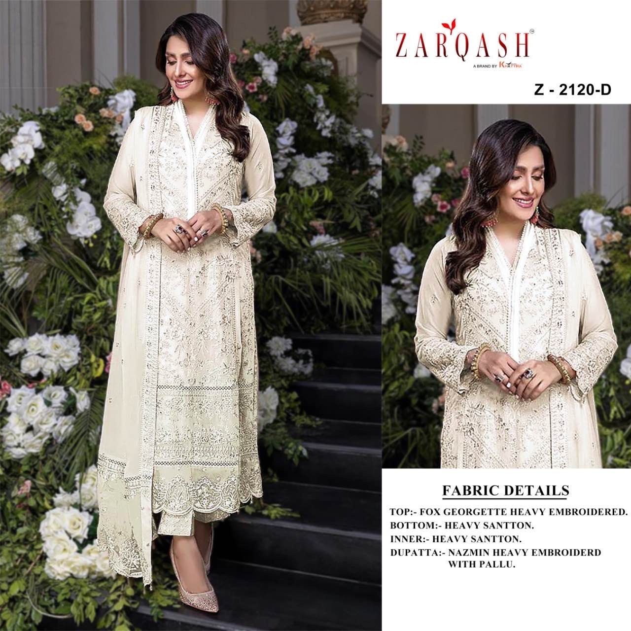 ZARQASH SARA VOL 2 Z 2120 D STYLISH DRESS SALWAR KAMEEZ IN INDIA