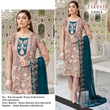 ZARQASH RAMSHA COLORS Z 2020 A SALWAR KAMEEZ SUPPLIER