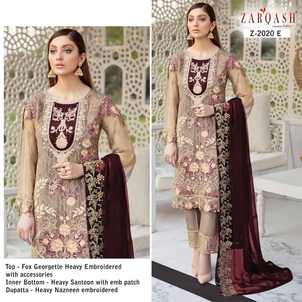 ZARQASH RAMSHA COLORS Z 2020 E SALWAR KAMEEZ ONLINE SUPPLIER 