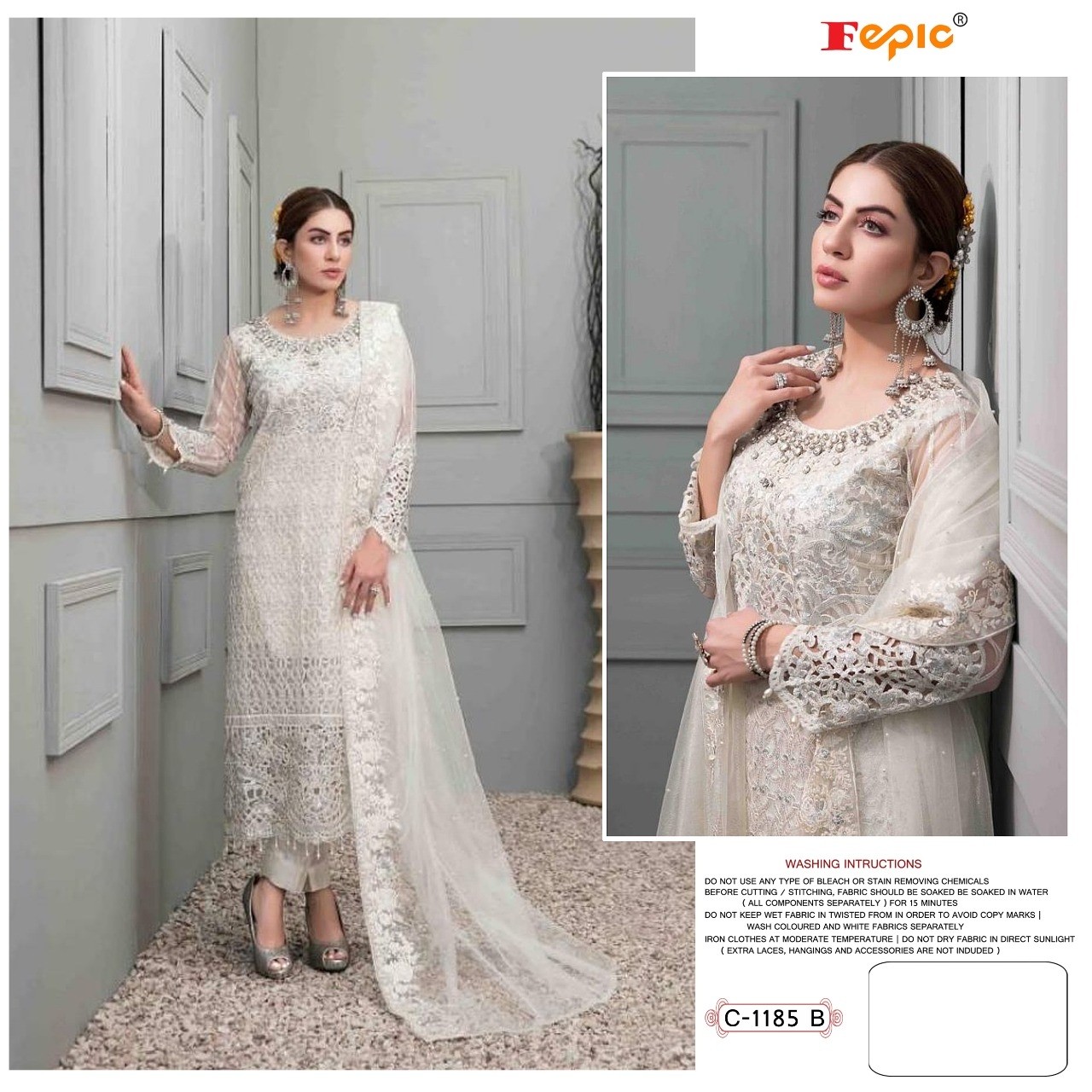 FEPIC ROSEMEEN C 1185 B PAKISTANI SUITS LATEST COLLECTION SURAT