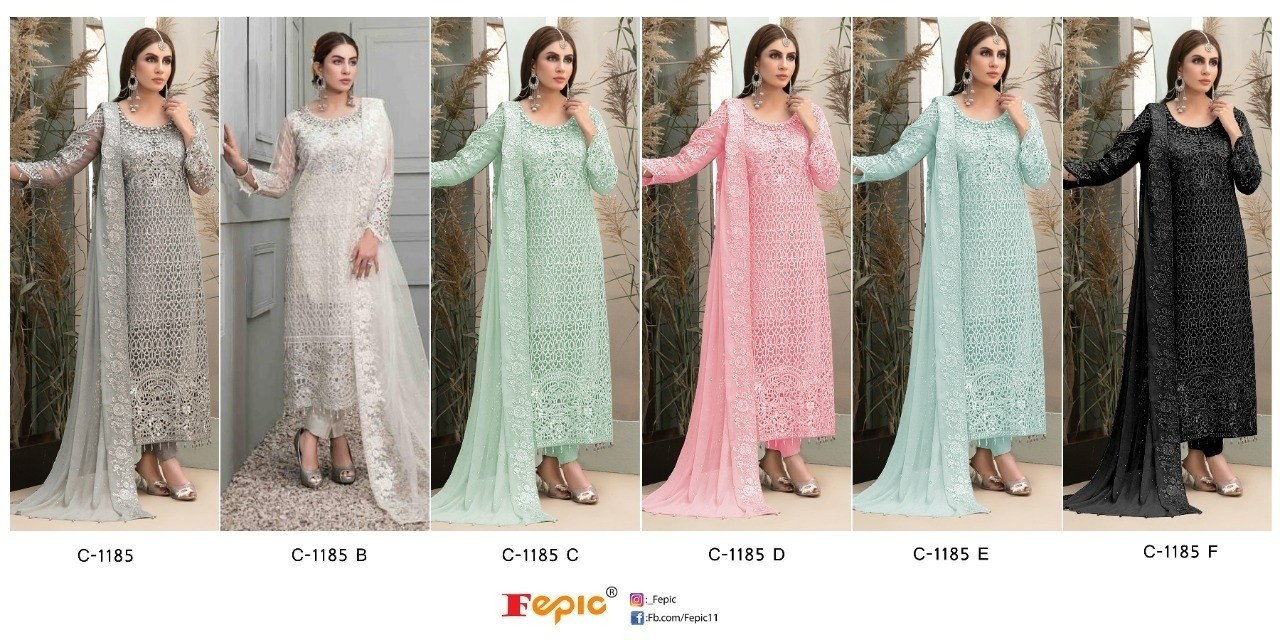 FEPIC ROSEMEEN C 1185 B PAKISTANI SUITS LATEST COLLECTION SURAT