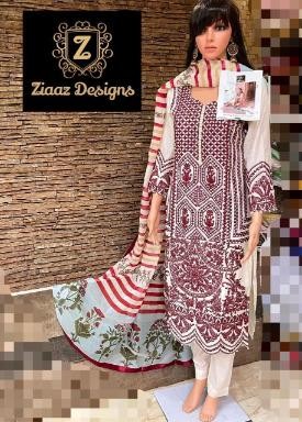ZIAAZ DESIGNS D NO.7774 B PAKISTANI SUITS WHOLESALE