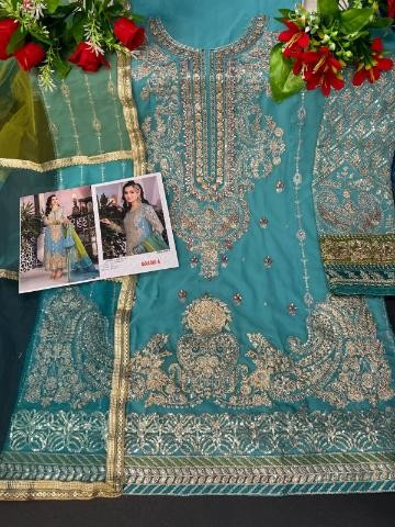 MAARIA A 9115 A TO 9115 F PAKISTANI SUITS SINGLE PIECE