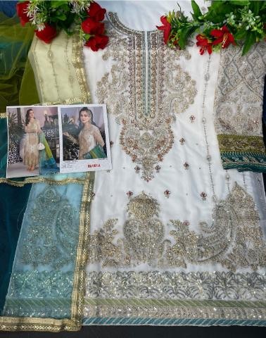 MAARIA A 9115 A TO 9115 F PAKISTANI SUITS SINGLE PIECE
