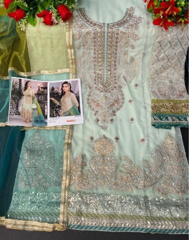 MAARIA A 9115 A TO 9115 F PAKISTANI SUITS SINGLE PIECE