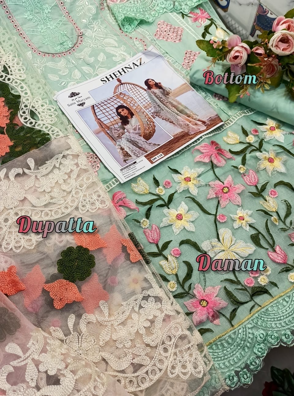 SANA MARYAM SHEHNAZ SM 118 PAKISTANI SUITS ONLINE SHOPPING
