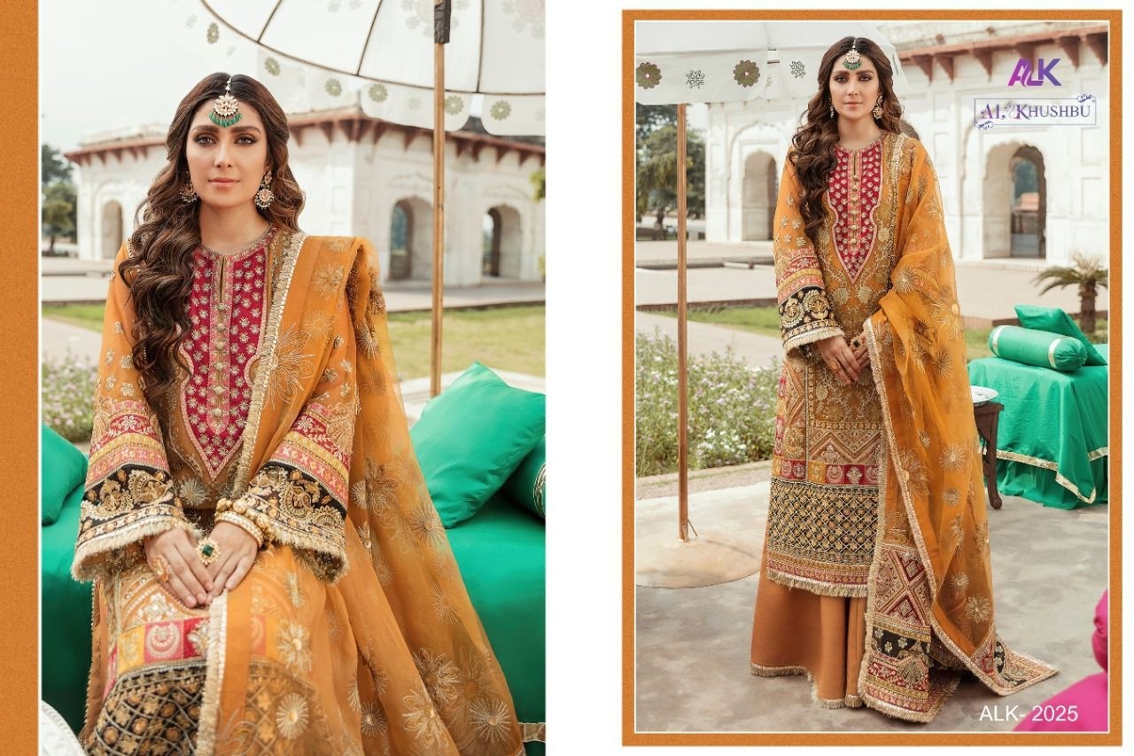 AL KHUSHBU GISELE ALK 2025 PAKISTANI SUITS DEALER
