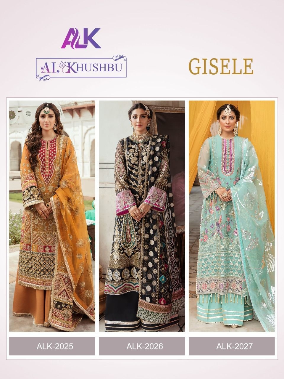 AL KHUSHBU GISELE ALK 2025 PAKISTANI SUITS DEALER