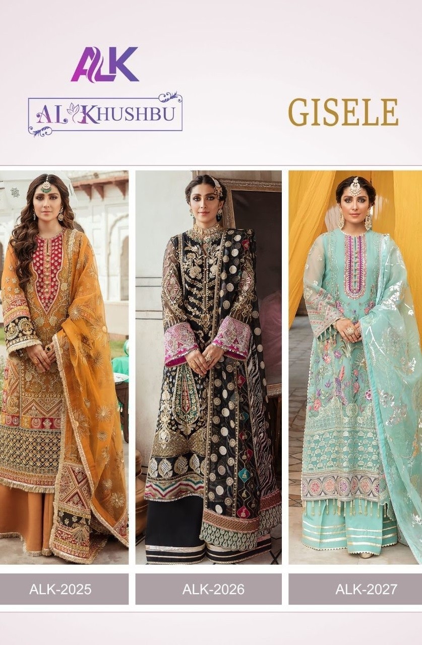 AL KHUSHBU GISELE ALK 2026 PAKISTANI SUITS SINGLE DEALER