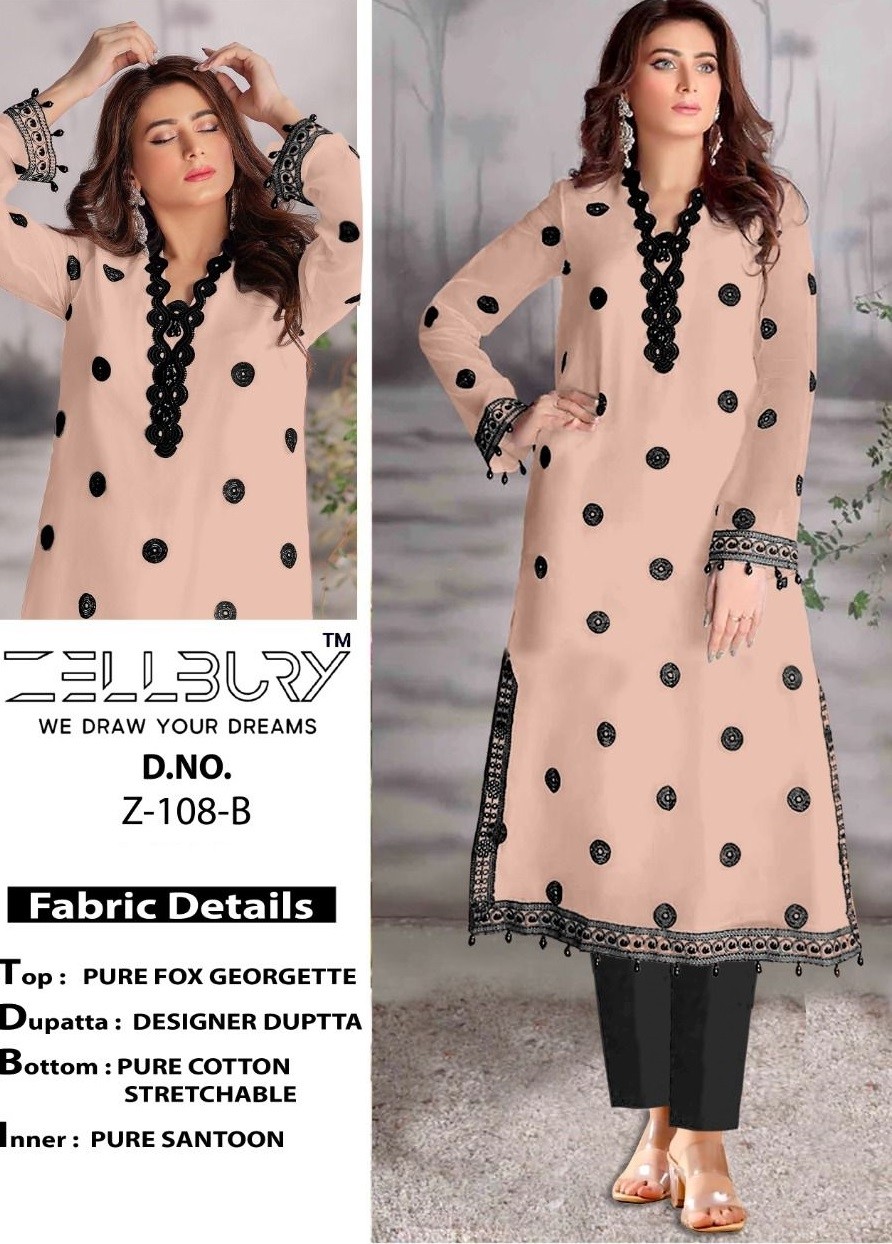 ZELLBURY Z 108 B PAKISTANI KURTIS ONLINE SHOPPING IN SURAT