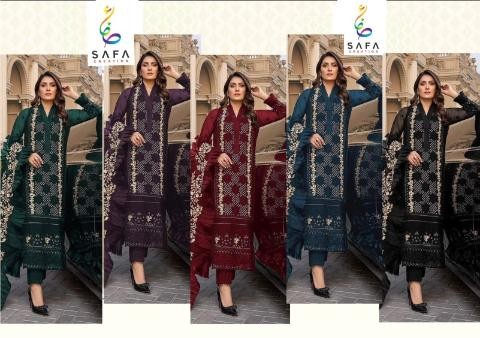 SAFA CREATION 405 PAKISTANI SUITS WITH SINGLE