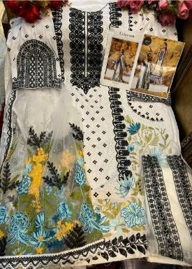 MEHBOOB TEX 7773 CRIMSON VOL 6 WHITE HIT DESIGN PAKISTANI SUITS