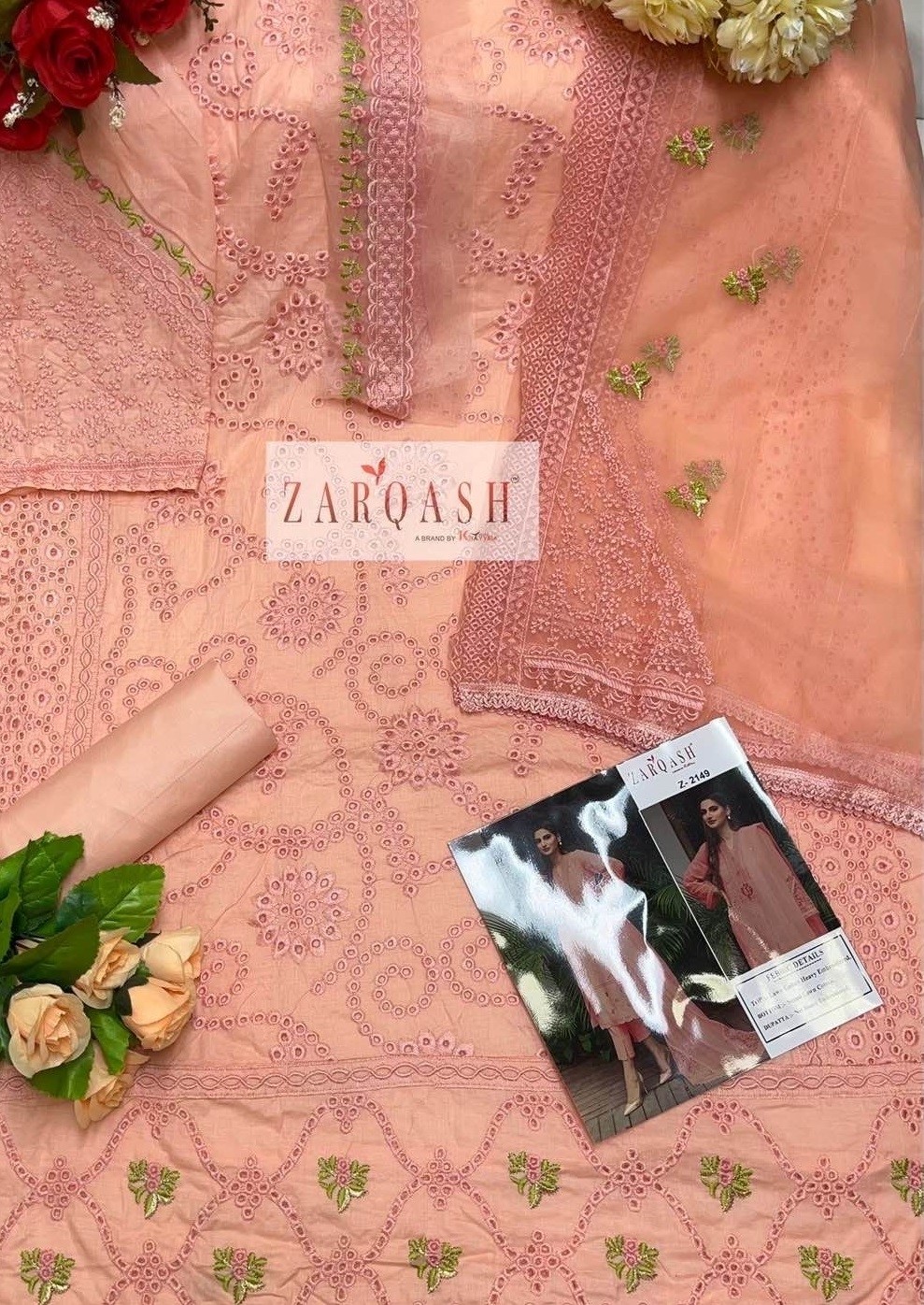 ZARQASH CHIKANKARI Z 2149 SALWAR SUITS WHOLESALE SURAT